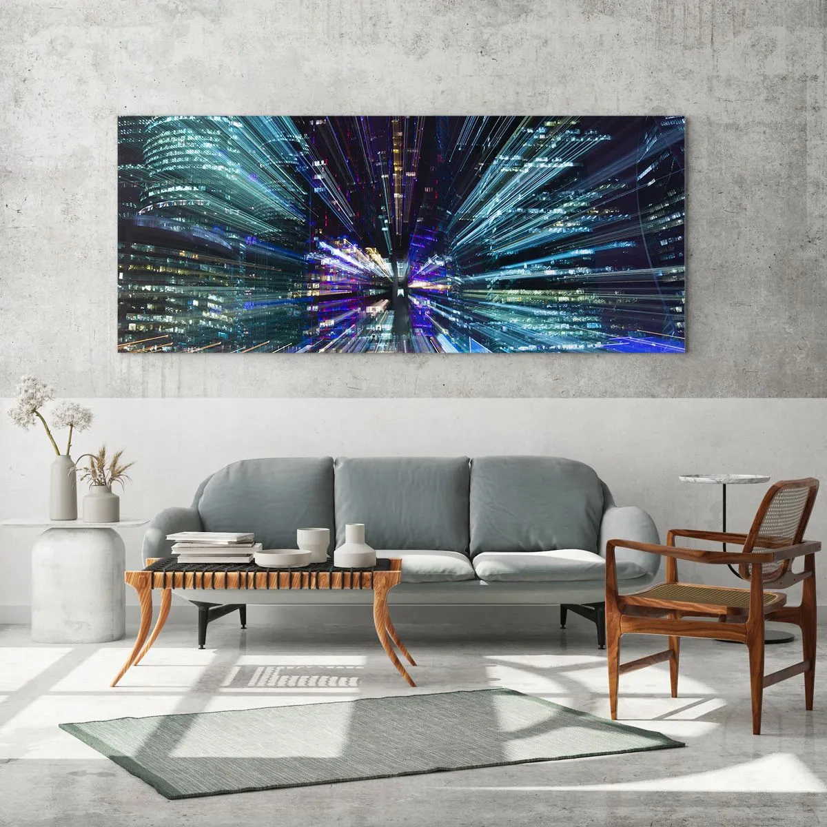 Obraz na skle - Prechod do hyperpriestoru - 100x40 cm