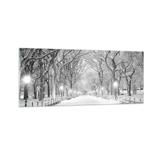 Obraz na skle - Štyri ročné obdobia – zima - 100x40 cm