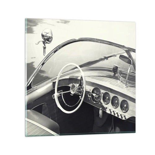 Obraz na skle - Počasie pre bohatých - 40x40 cm