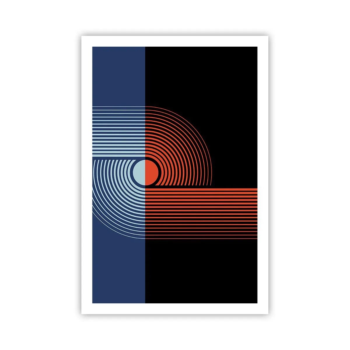 Plagát - V geometrickom objatí - 61x91 cm