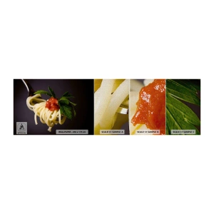 Vzorka fototapety Premium Canvas - Chutný kúsok - Gastronómia, Špagety, Taliansko - 100x30 cm