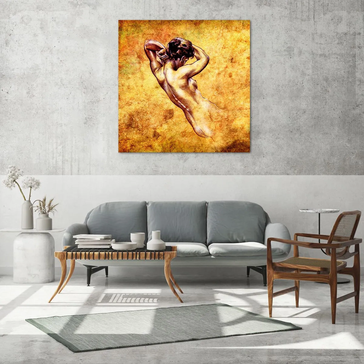 Obraz na skle - Odhalené, ale stále tajomstvo - 70x70 cm