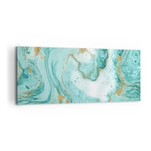 Obraz na plátne - Pod veľkou vlnou z epochy Edo - 100x40 cm