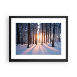 Plagát v čiernom ráme - Jasne čierne na bielom - 40x30 cm