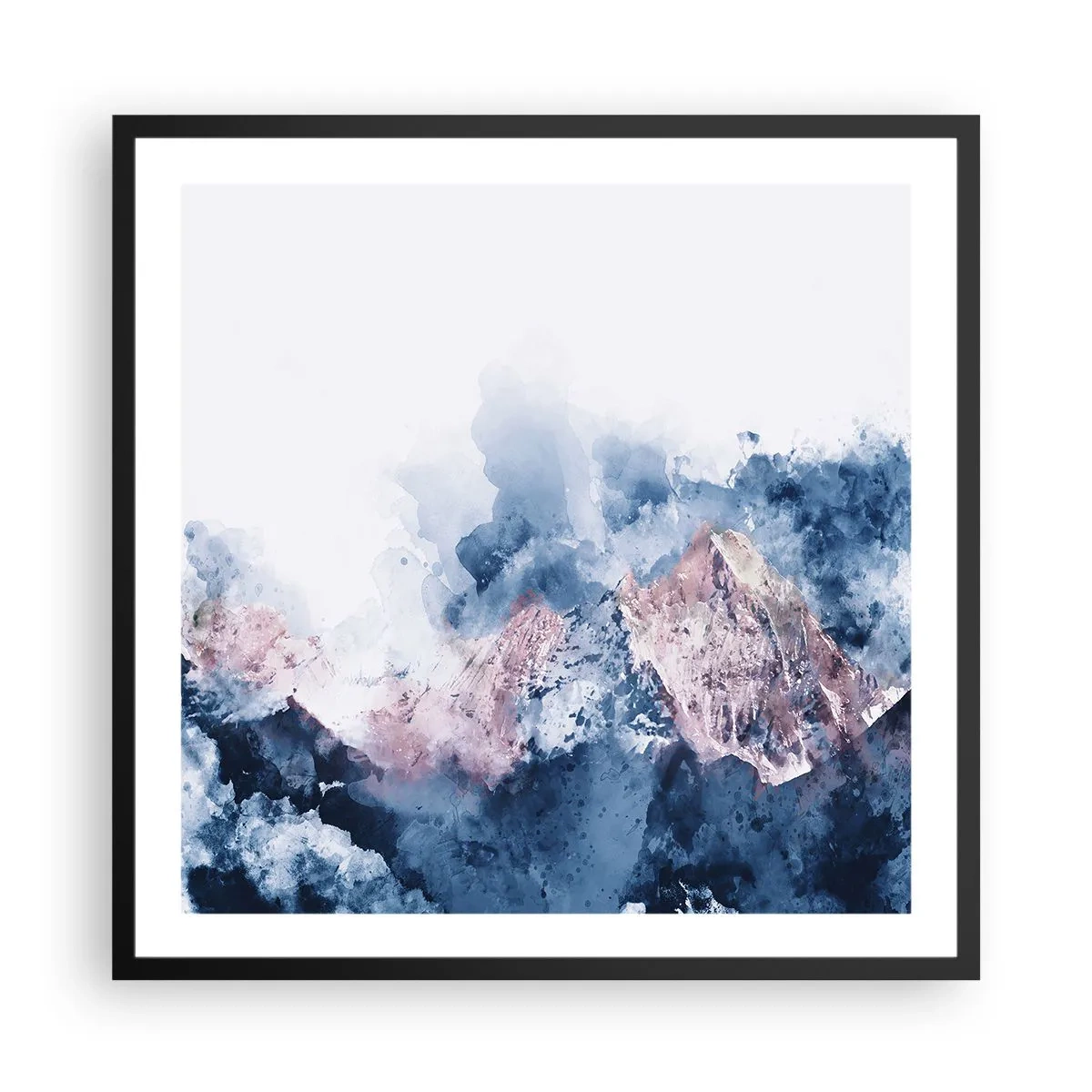 Plagát v čiernom ráme - To sú vrcholy! - 60x60 cm