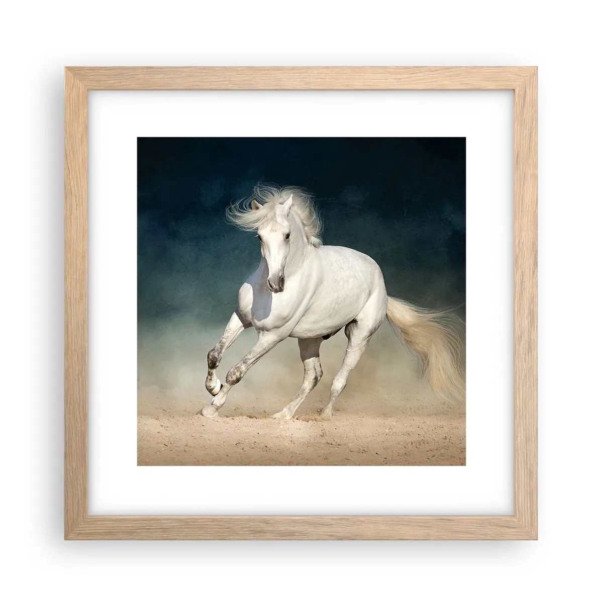 Plagát v ráme zo svetlého duba - Sloboda v čistom stave - 30x30 cm