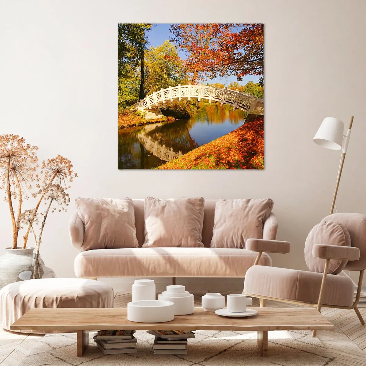 Obraz na plátne - Na bielom mostíku vzdychov - 50x50 cm