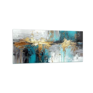 Obraz na skle - Všetko plynie - 120x50 cm