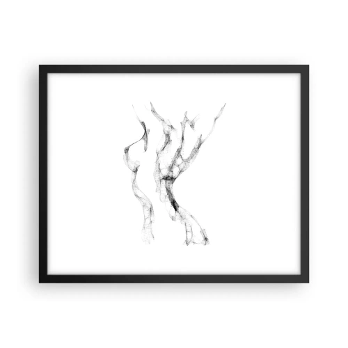 Plagát v čiernom ráme - Krásna a silná - 50x40 cm