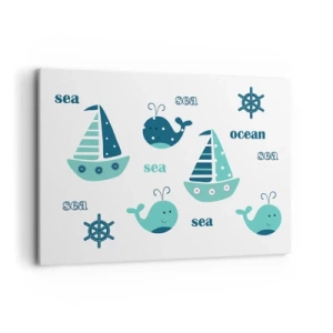 Obraz na plátne - Cez mora a oceány - 100x70 cm