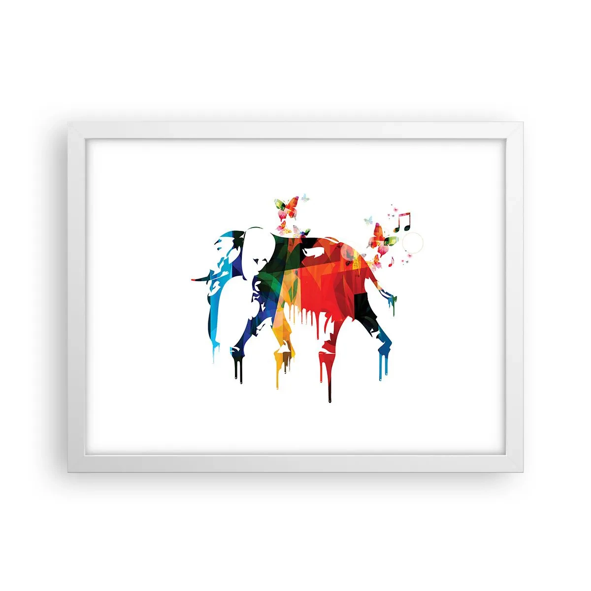 Plagát v bielom ráme - Tancovať môže každý - 40x30 cm