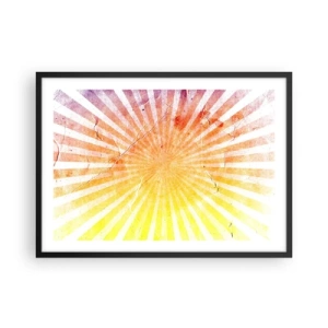 Plagát v čiernom ráme - Východy a západy - 70x50 cm