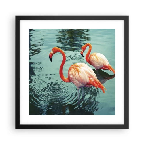 Plagát v čiernom ráme - Teraz sme v móde - 40x40 cm