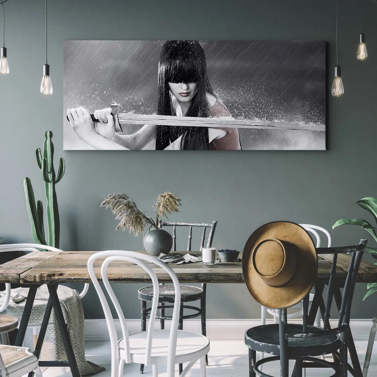 Obraz na plátne - Pekná a nebezpečná - 160x50 cm