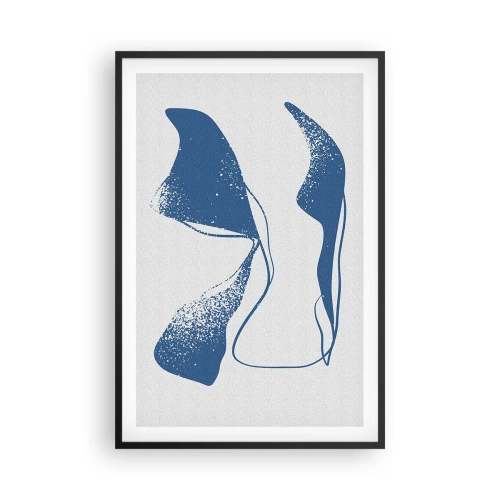 Plagát v čiernom ráme - Okrídlená abstrakcia - 61x91 cm