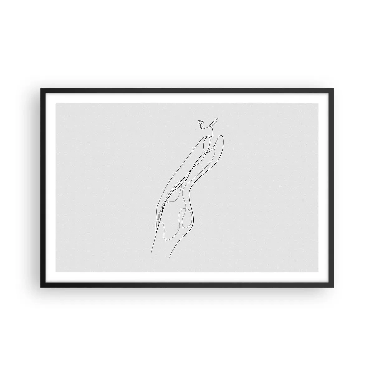 Plagát v čiernom ráme - Iba sľub - 91x61 cm
