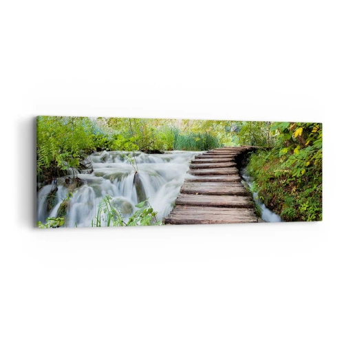 Obraz na plátne - Voda nie je vôbec tichá - 90x30 cm