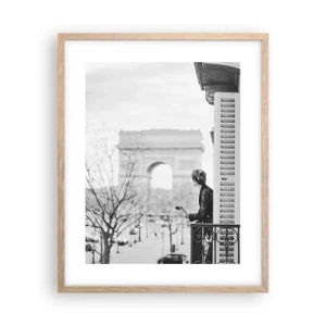 Plagát v ráme zo svetlého duba - Izba s výhľadom - 40x50 cm