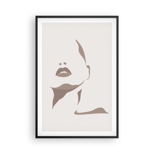 Plagát v čiernom ráme - Stvorená zo svetla a tieňa - 61x91 cm