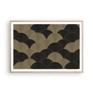 Plagát v ráme zo svetlého duba - Jednota v mnohosti - 100x70 cm