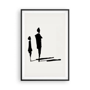Plagát v čiernom ráme - Určite spolu? - 61x91 cm