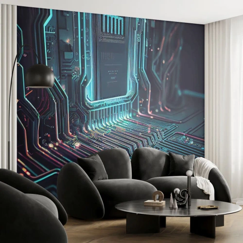 Fototapeta Premium Sand - Len tak premýšľam… - Technológia, Počítač, procesor - 100x70 cm