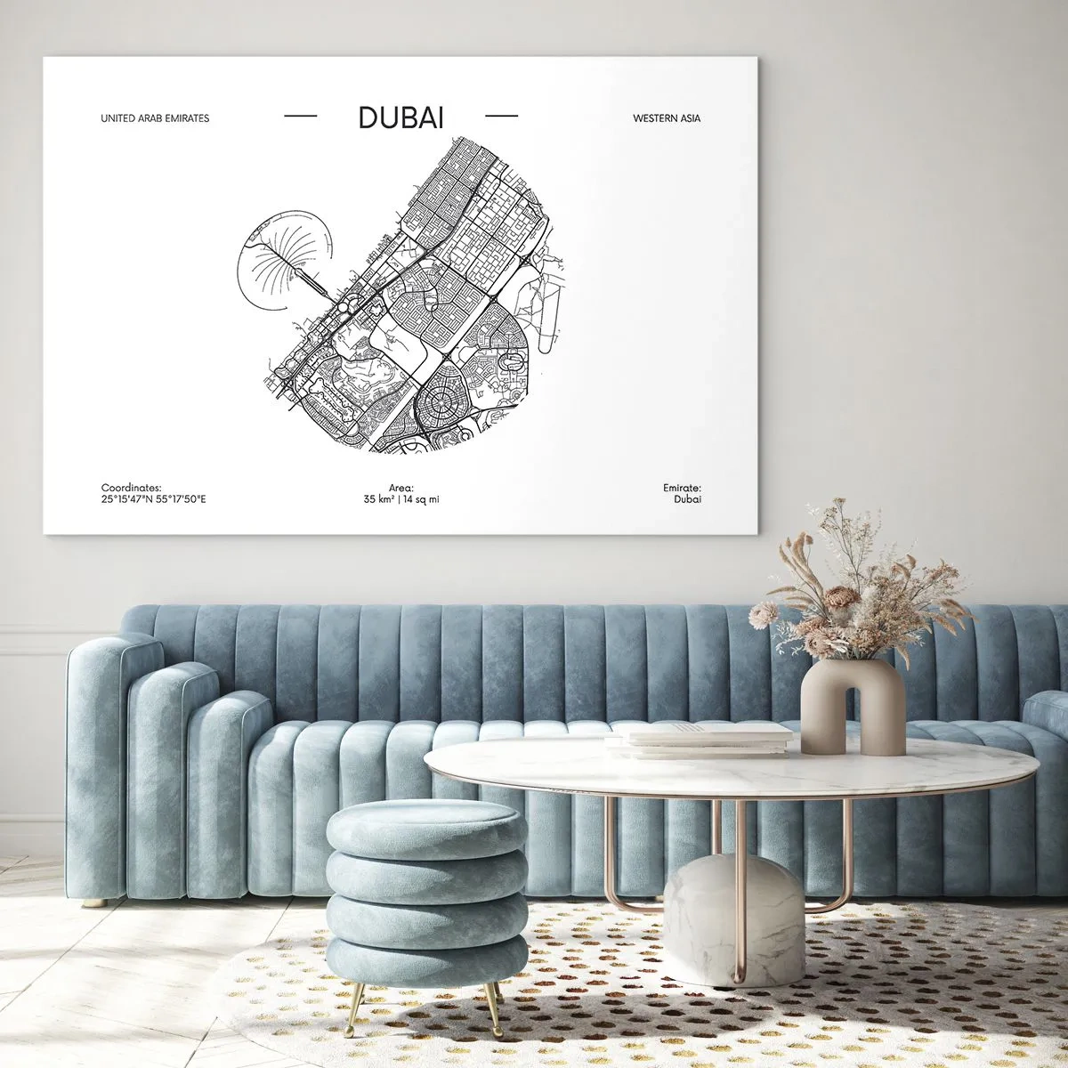 Obraz na skle - Anatómia Dubaja - 120x80 cm