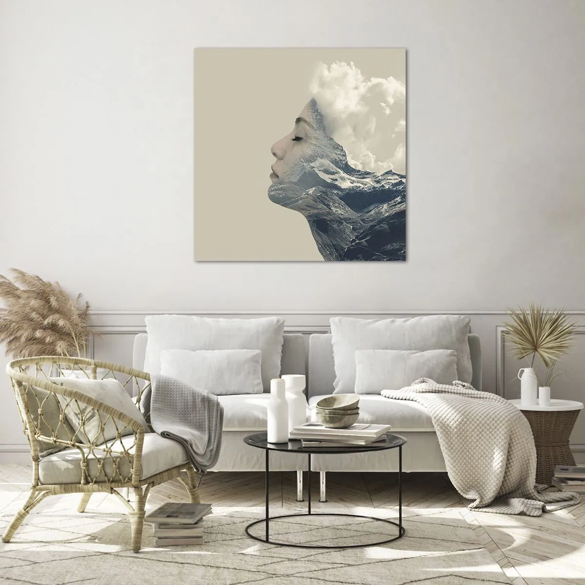 Obraz na skle - Krása živlov - 60x60 cm