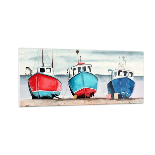 Obraz na skle - Pripravené na úlovok - 100x40 cm