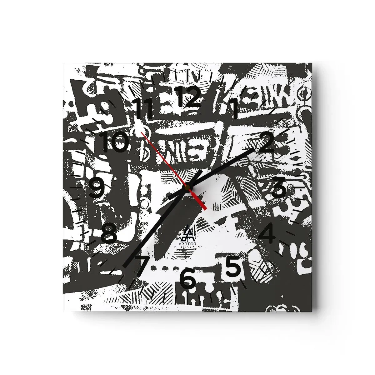 Nástenné hodiny - Poriadok alebo chaos? - 40x40 cm