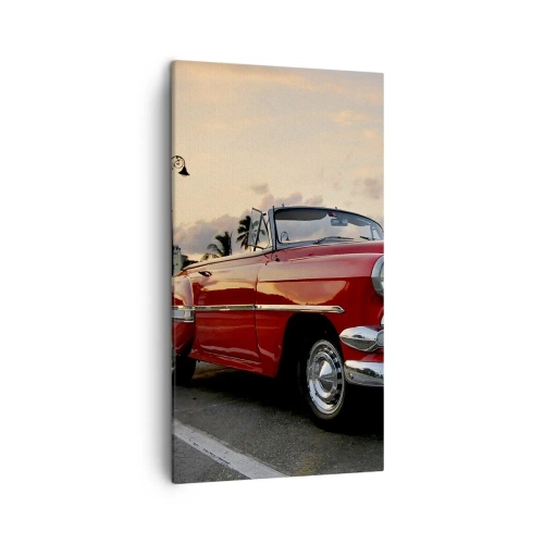 Obraz na plátne - Červená žiara trópov - 45x80 cm