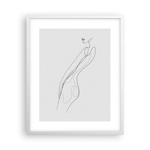 Plagát v bielom ráme - Iba sľub - 40x50 cm