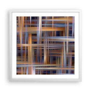 Plagát v bielom ráme - Utkané zo svetla - 50x50 cm