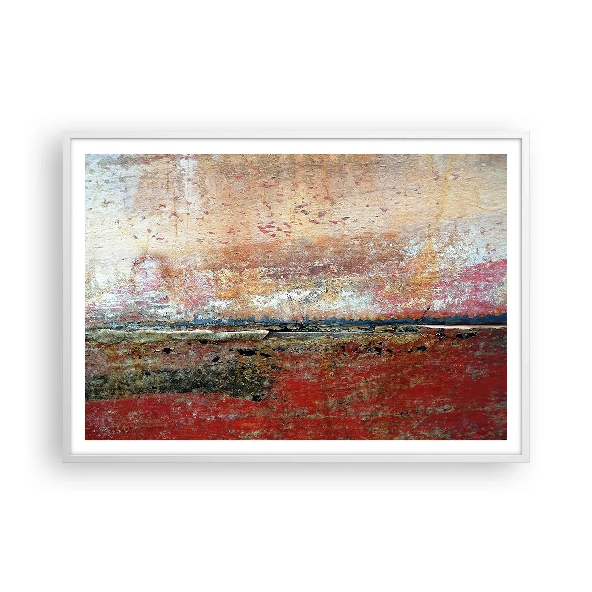 Plagát v bielom ráme - Možno je to more - 100x70 cm