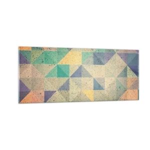 Obraz na skle - Republika trojuholníkov - 100x40 cm