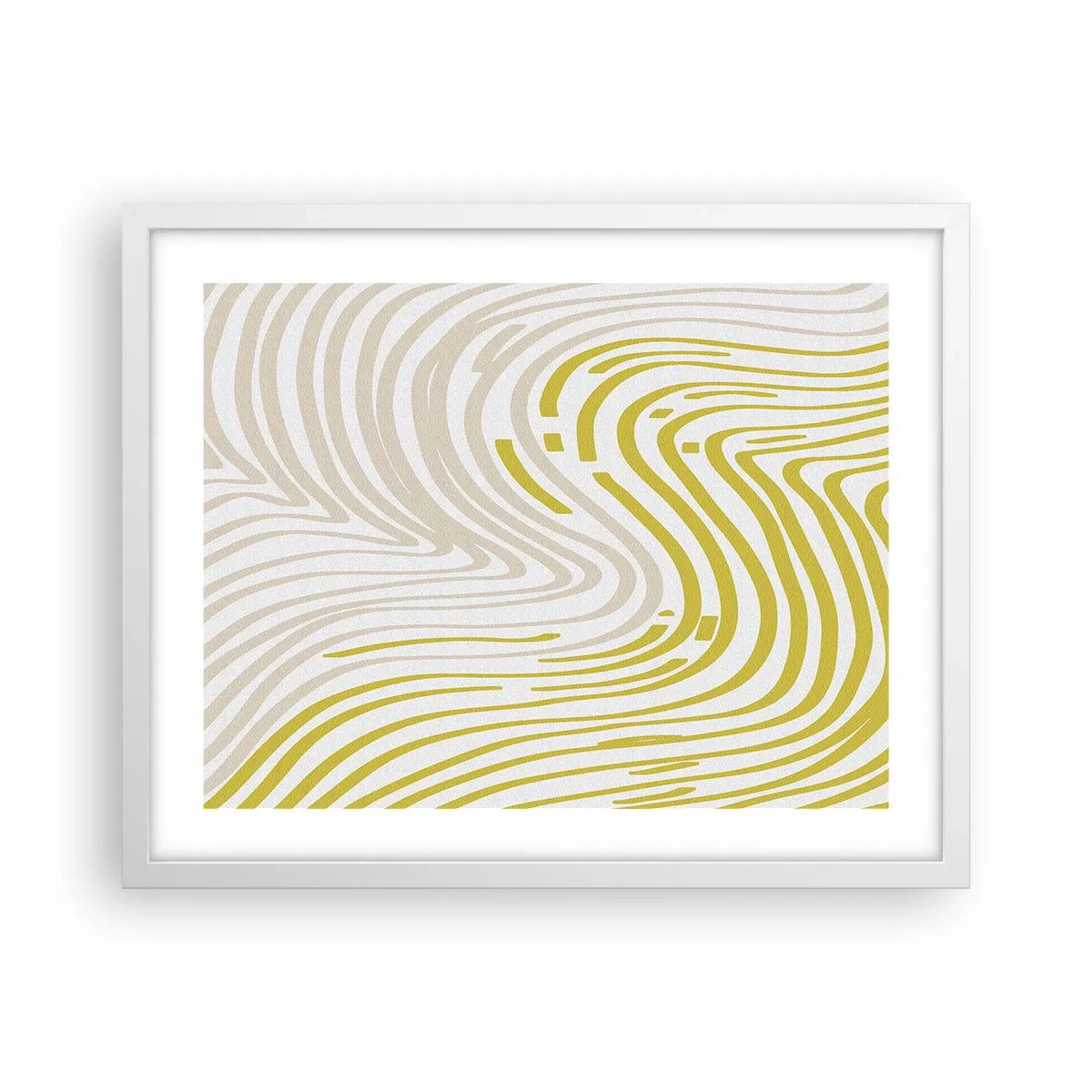 Plagát v bielom ráme - Kompozícia s miernym ohybom - 50x40 cm