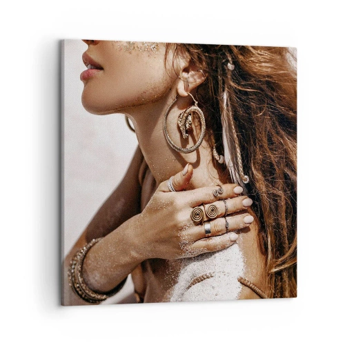 Obraz na plátne - Kráľovná divokej pláže - 50x50 cm