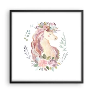 Plagát v čiernom ráme - Pozvánka do ríše rozprávok - 50x50 cm