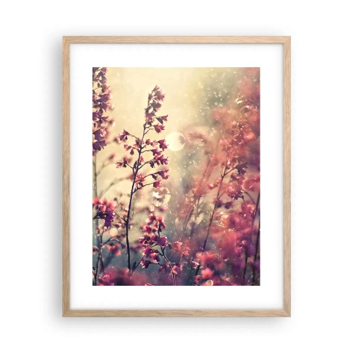 Plagát v ráme zo svetlého duba - Tajná záhrada - 40x50 cm