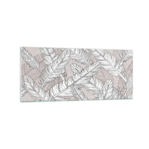 Obraz na skle - Vírenie peria - 120x50 cm