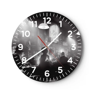 Nástenné hodiny - V jazzovej atmosfére - 30x30 cm