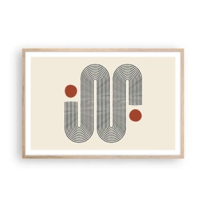 Plagát v ráme zo svetlého duba - Od začiatku do konca - 91x61 cm