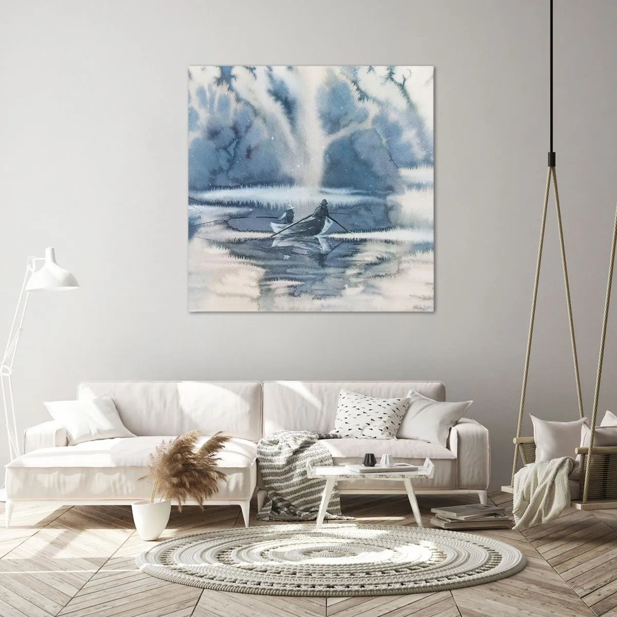 Obraz na plátne - Rybári vo svojom raji - 40x40 cm