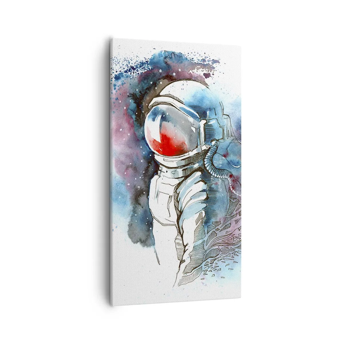 Obraz na plátne - Sám s vesmírom - 55x100 cm