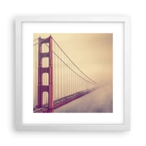 Plagát v bielom ráme - Medzi nebom a zemou - 30x30 cm