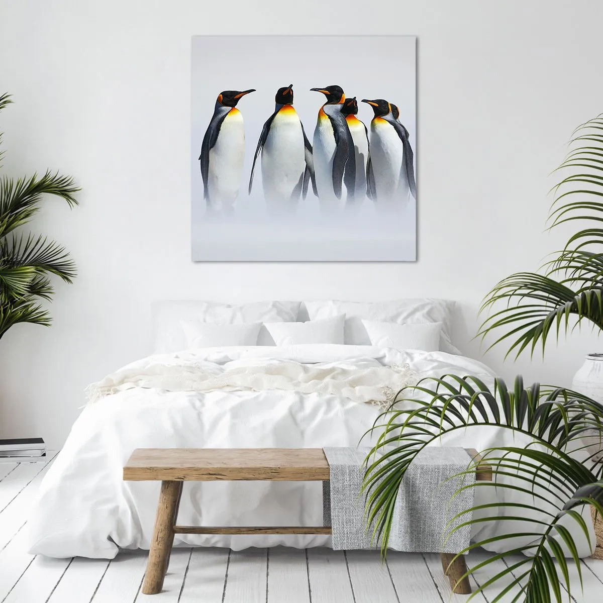 Obraz na plátne - Stretnutie vo večerných róbach - 70x70 cm