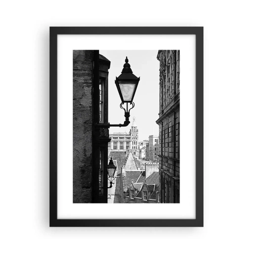 Plagát v čiernom ráme - Edinburský príbeh - 30x40 cm