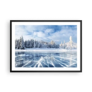 Plagát v čiernom ráme - Oslnivý a kryštalický pohľad - 70x50 cm