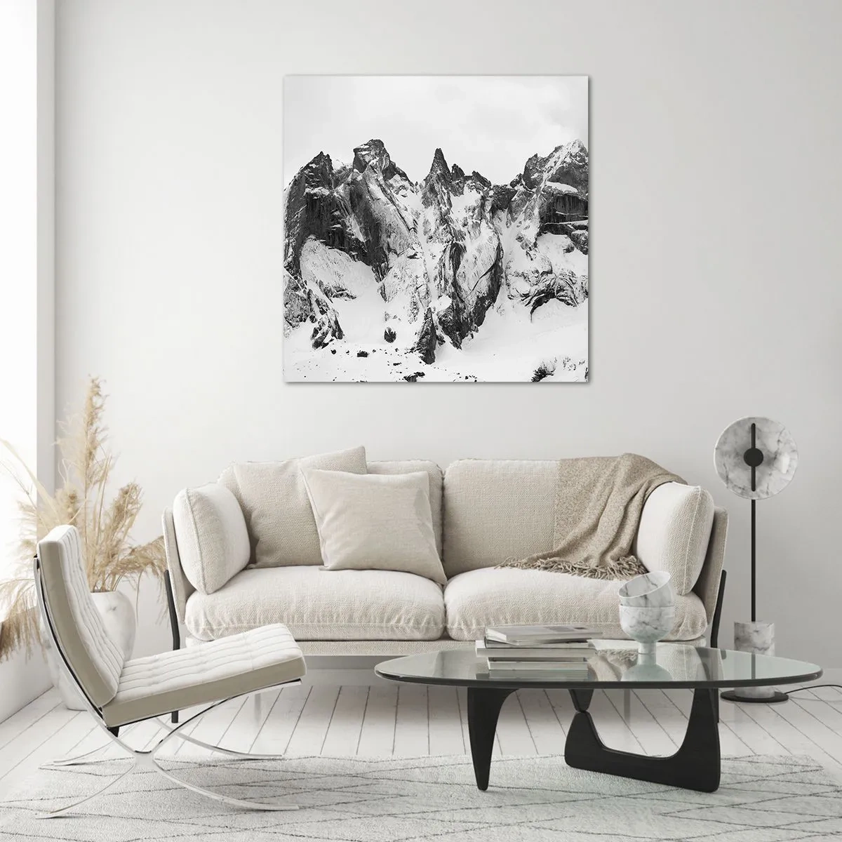 Obraz na skle - Hrozivý žulový hrebeň - 50x50 cm