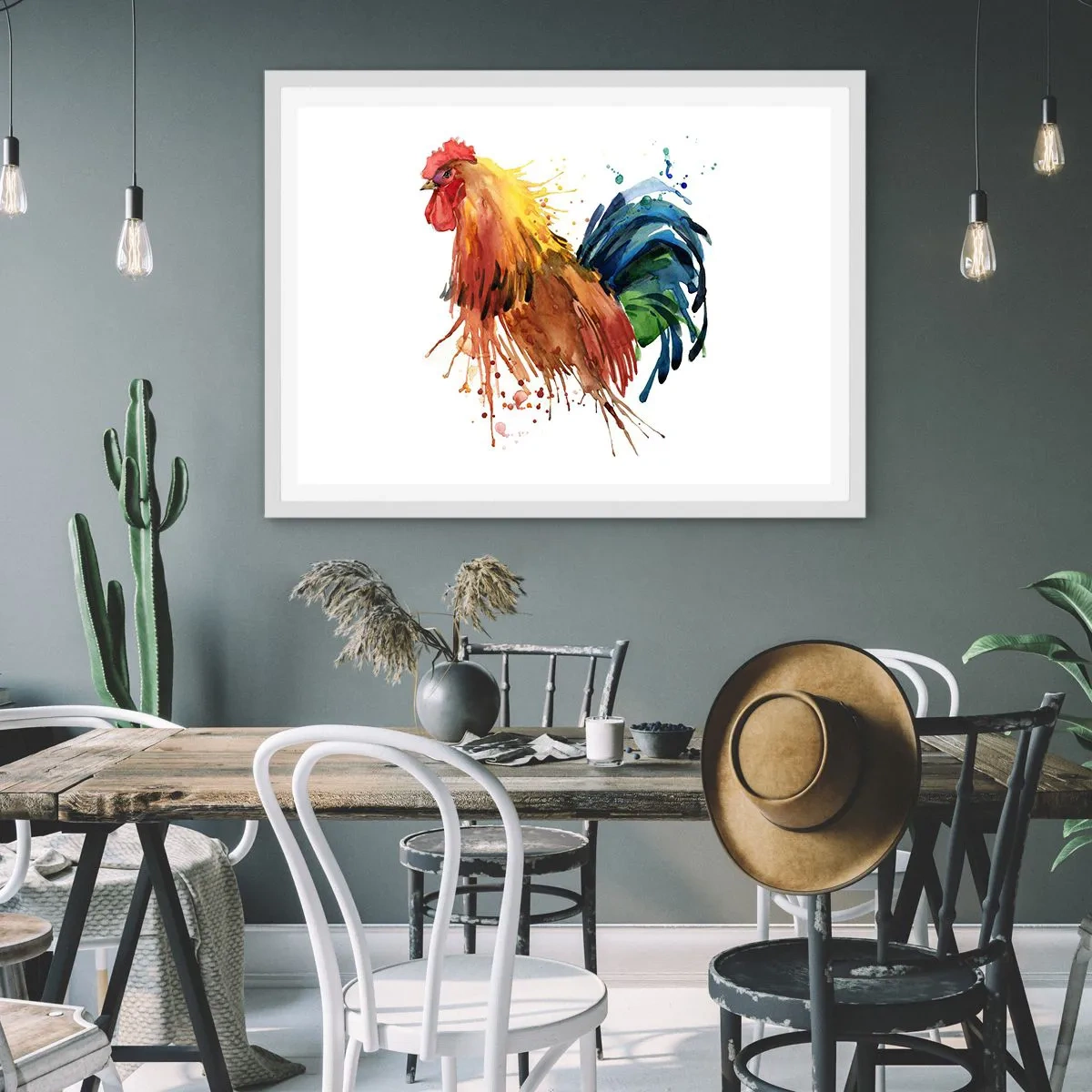 Plagát v bielom ráme - Kráľovský šat, kráľovská pýcha - 70x50 cm